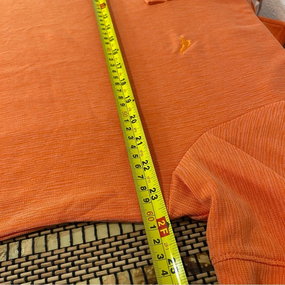 Tommy‎ Bahama Men's Polo Shirt Size Large Modal-blend Orange Casual Bright Color
